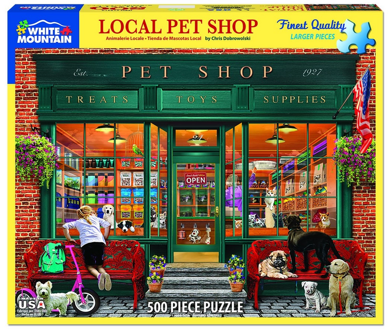 White Mountain Puzzles: Local Pet Store - 500 Piece Puzzle