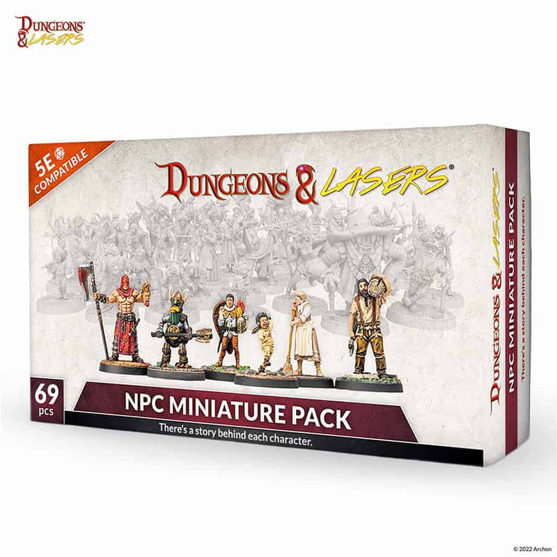 Dungeons and Lasers: Miniatures - NPC Miniature Pack