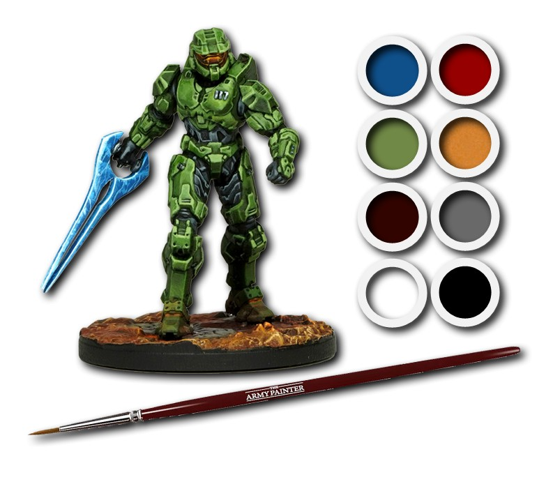 Halo: Flashpoint - Paint Set with Master Chief Model