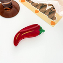 SoapElenGlen: Vibrant Red Chili - Shaped Vegetable Hair Claw Clip