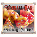 Baron Smelly Bones: Scented Dice - "Fireball Char" - Polyhedral 7-set