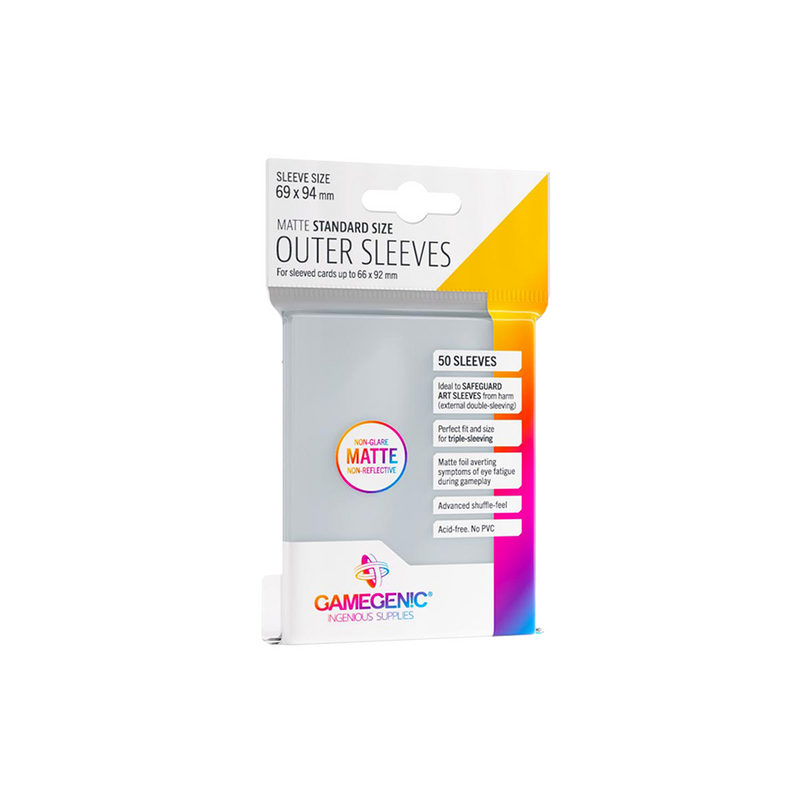 Gamegenic: MATTE Standard Size Outer Sleeves 66 x 92 mm