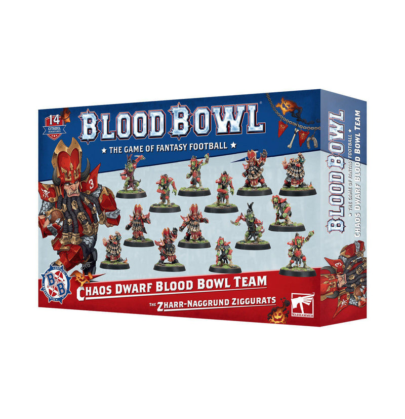 Games Workshop: Blood Bowl - Chaos Dwarf Team - The Zharr-Nagrund Ziggurats (201-11)