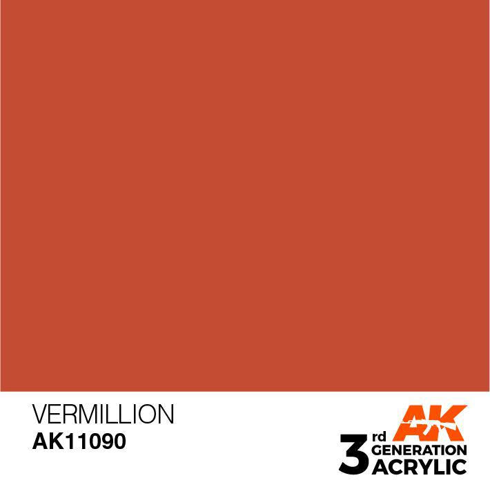 AK Interactive: 3G Acrylic Paint - Vermillion (17ml)