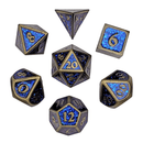 Forged Gaming: Bardic Blue - Mini Metal RPG Dice Set 