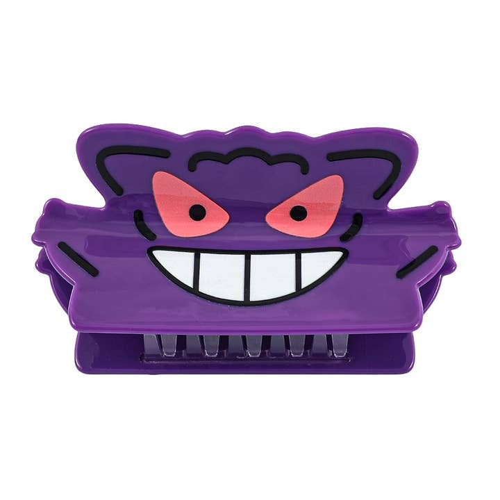 SoapElenGlen: Playful Purple Monster - Shaped Hair Clip - DarkPurple