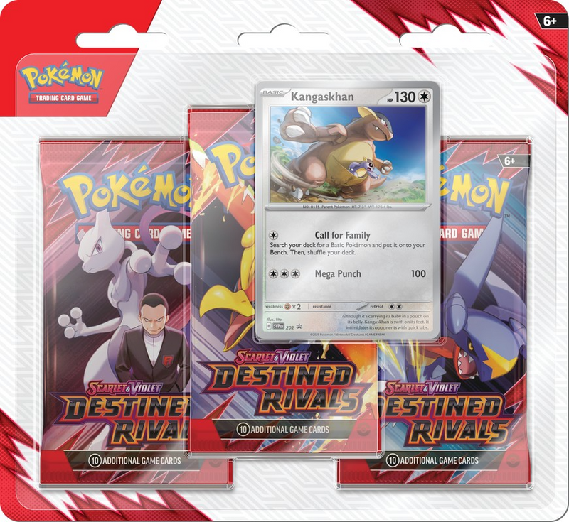 Pokemon TCG: Scarlet & Violet - Destined Rivals - Three Booster Blister