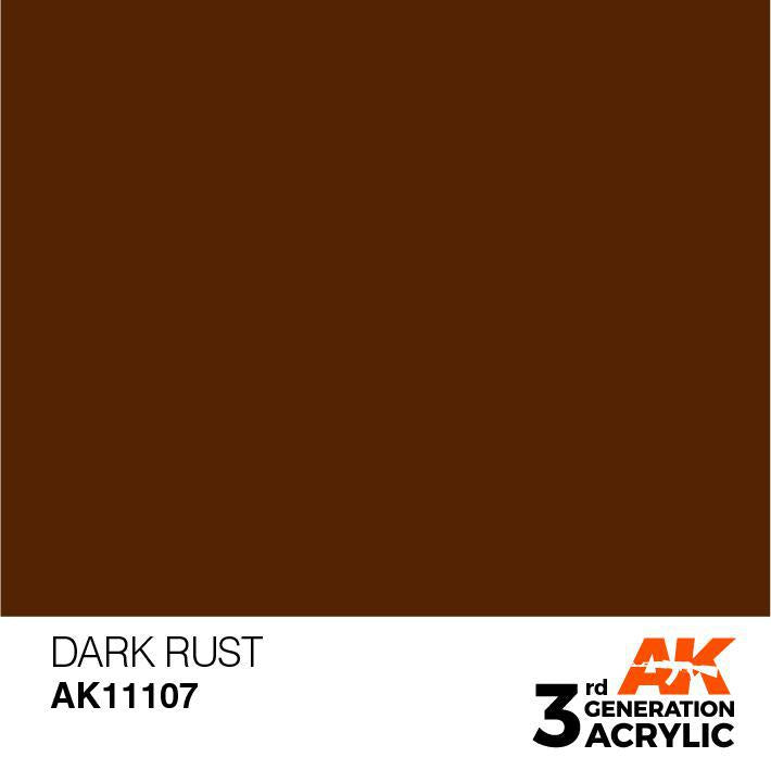 AK Interactive: 3G Acrylic Paint - Dark Rust (17ml)
