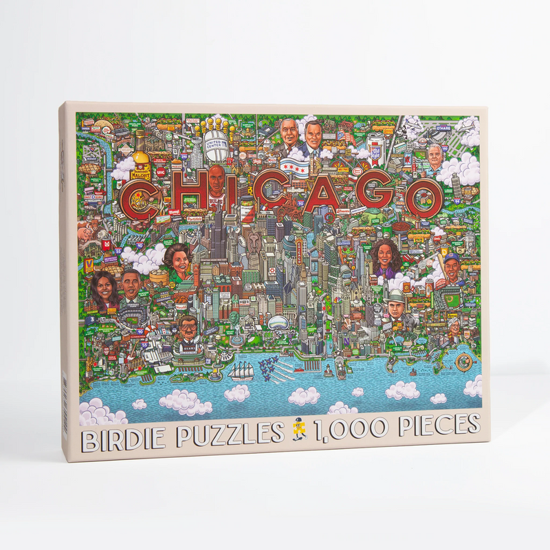 Kansas City Puzzle Company: Chicago Map Puzzle - 1000 Piece Puzzle