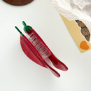 SoapElenGlen: Vibrant Red Chili - Shaped Vegetable Hair Claw Clip