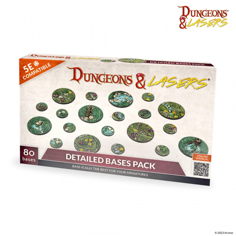 Dungeons and Lasers: Miniatures - Detailed Bases Pack