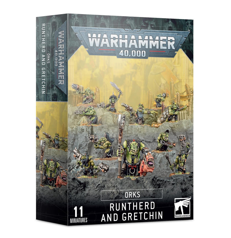 Games Workshop: Warhammer 40,000 - Orks - Runtherd and Gretchin (50-16) Tabletop Miniatures 