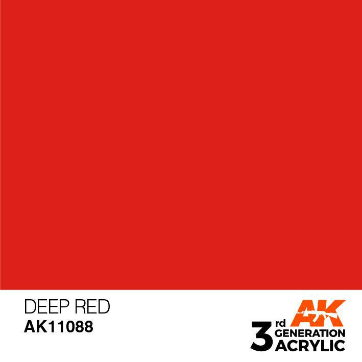 AK Interactive: 3G Intense Acrylic Paint - Deep Red (17ml)