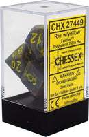 Chessex: Festive Rio w/ Yellow - Polyhedral Dice Set (7) - CHX27449