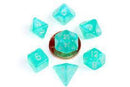 Metallic Dice Games: Stardust Teal 10mm - Mini Polyhedral Dice Set (7)