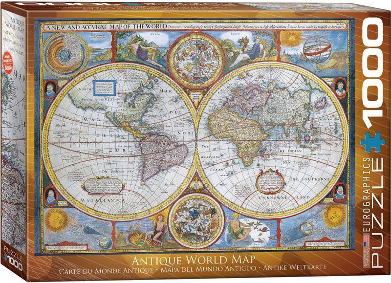 EuroGraphics: Antique World Map - 1000-Piece Puzzle 