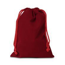 Tiny Velour Dice Bag Red