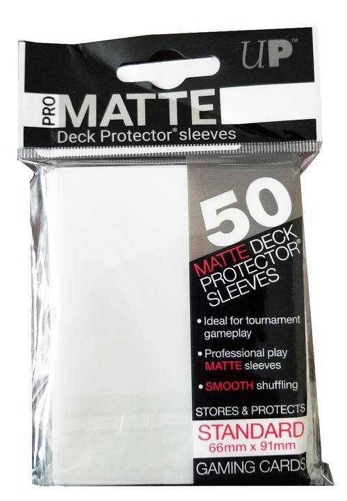 Ultra Pro: PRO-Matte Deck Protector Sleeves - Standard Size White (50)