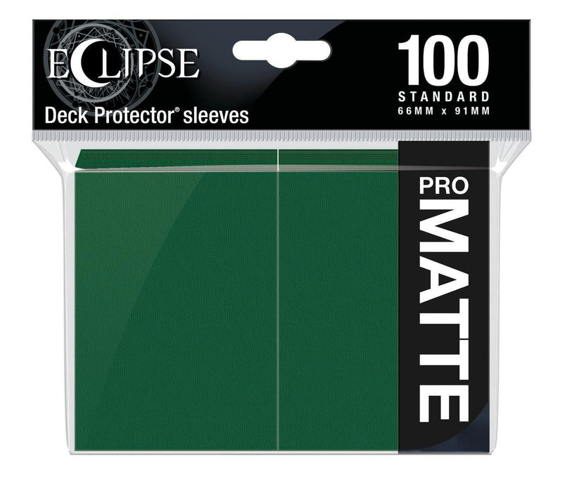 Ultra Pro: Eclipse PRO-Matte Deck Protector Sleeves - Standard Size Forest Green (100) 66mm x 91mm 