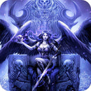 GamerMats: Dragon Art Coaster - 'Black Angel'