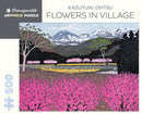 Pomegranate ArtPiece Puzzles: Kazuyuki Ohtsu - Flowers in Village - 500 Piece Puzzle