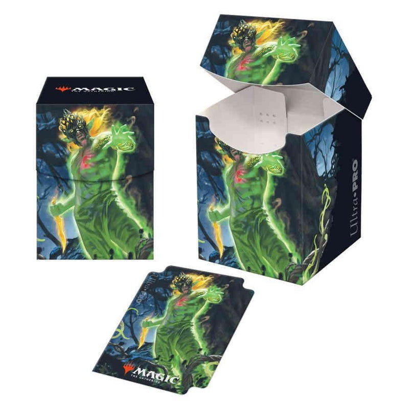 Ultra Pro: Pro-100+ Deck Box - with 100 Matching Sleeves - Zendikar Rising V1 'Obuun' - for Magic the Gathering Sleeves 