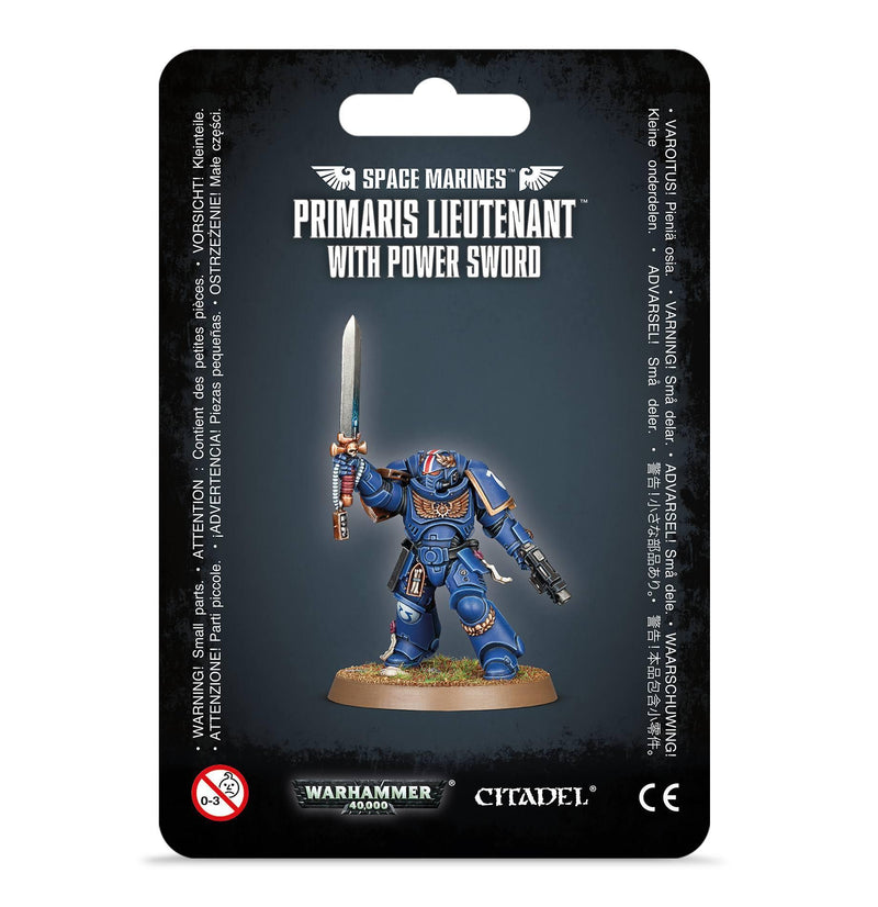 Games Workshop: Warhammer 40,000 - Space Marines - Primaris Lieutenant with Power Sword (48-84) Tabletop Miniatures 