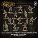Warmachine: Retriburtion - House Ellowuyr Swordsmen with Officer and Standard