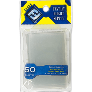 Fantasy Flight: Board Game Card Sleeves - 41 x 63mm Mini American (50) Fantasy Flight: Board Game Card Sleeves - 41 x 63mm Mini American (50)