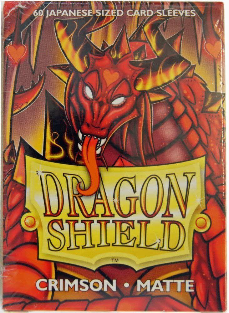 Dragon Shield: Deck Protector Sleeves - Japanese Size Matte Crimson (60)