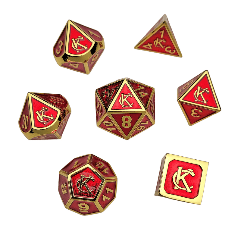 Forged Gaming: Kingdom Rule - Kansas City - Metal RPG Dice Set 