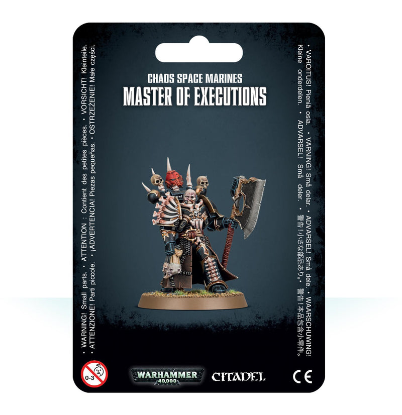 Games Workshop: Warhammer 40,000 - Chaos Space Marines - Master of Executions (43-44) Tabletop Miniatures 