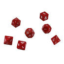 Ultra Pro: Dungeons & Dragons - Heavy Metal Dice 7-Set - Red And White 