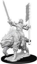 Pathfinder Deepcuts Miniatures - Orc on Dire Wolf - Unpainted