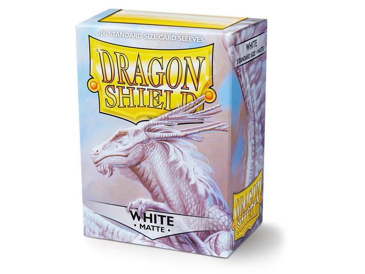Dragon Shield: Deck Protector Sleeves - Standard Size Matte White (100)