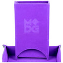 Metallic Dice Games: Fold Up Velvet Dice Tower - Purple
