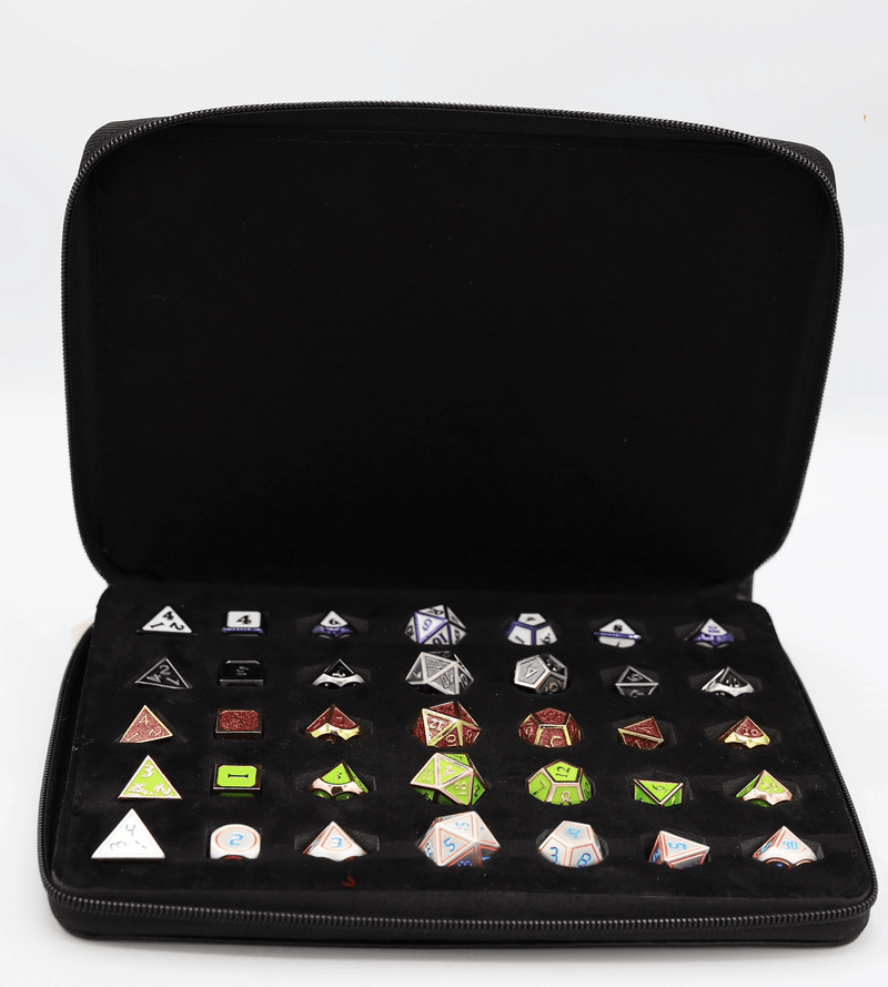 Foam Brain Games: Black Leatherette Folio Dice Case 