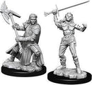 D&D Nolzur’s Marvelous Miniatures - Half-Orc Female Fighter - Unpainted