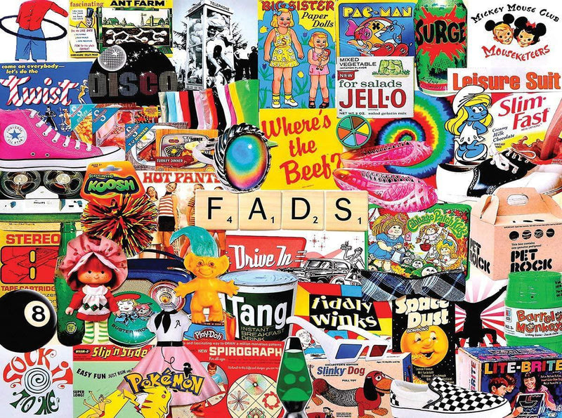 White Mountain Puzzles: Fads - 1000 Piece Puzzle