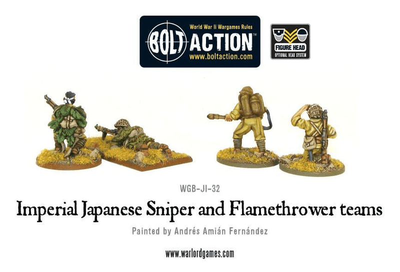 Imperial Japanese Sniper and Flamethrower teams 