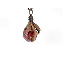 Dice Holder Jewelry: D6 Pendant Old Copper
