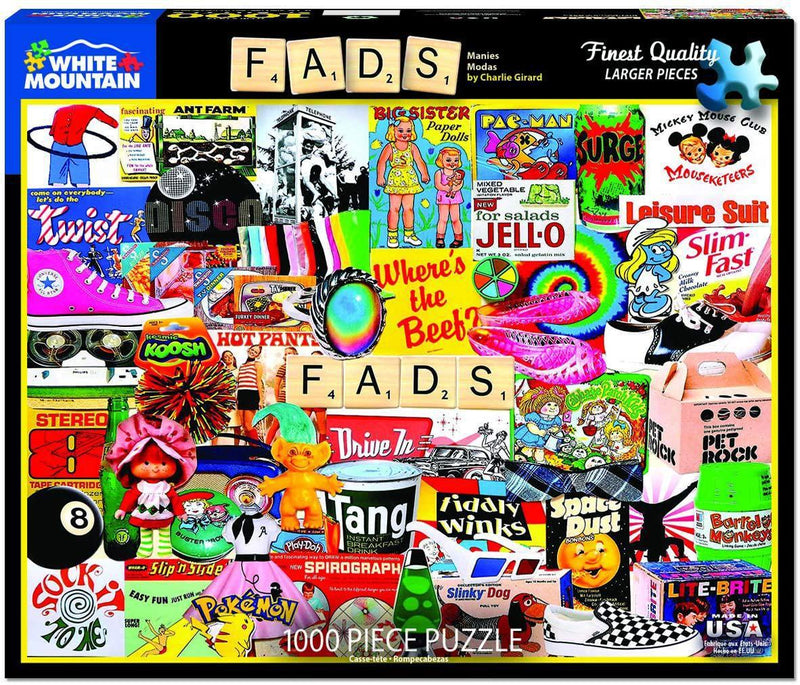 White Mountain Puzzles: Fads - 1000 Piece Puzzle