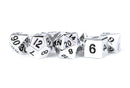 Metallic Dice Games: Silver Metal 16mm - Polyhedral Dice Set (7)