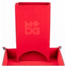 Metallic Dice Games: Fold Up Velvet Dice Tower - Red