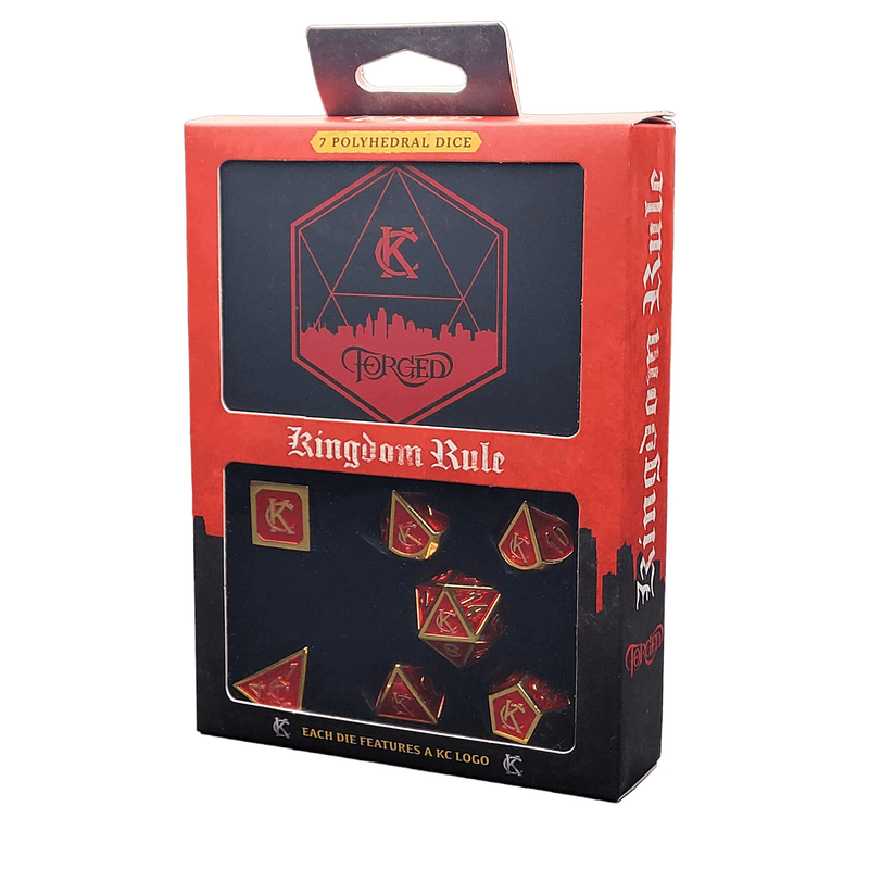 Forged Gaming: Kingdom Rule - Kansas City - Metal RPG Dice Set 