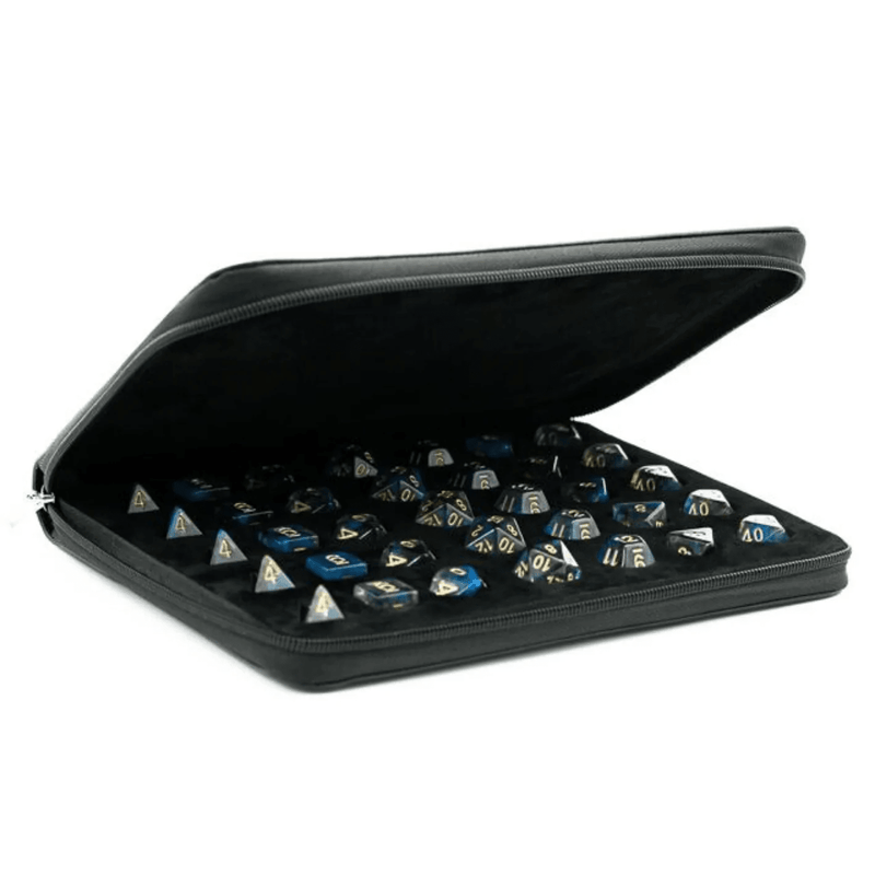 Foam Brain Games: Black Leatherette Folio Dice Case 