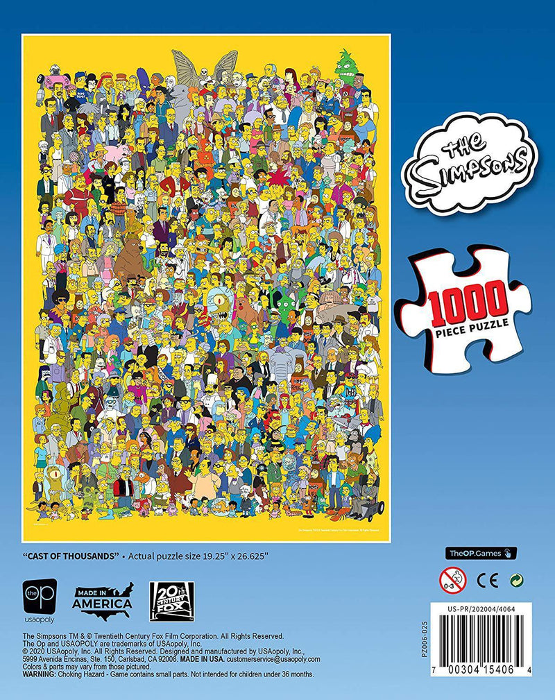 The Simpsons: Cast of Thousands - 1000 Piece Puzzle