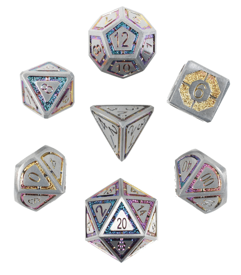 Forged Gaming: Potent Portent - 7 Set of Metal Dice 