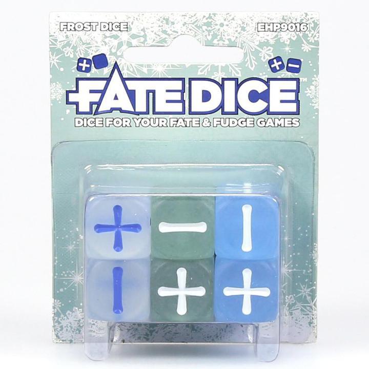 Evil Hat Productions: Fate Dice Frost - d6 Dice Set (4) - EHP9016