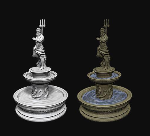 Pathfinder Deep Cuts Miniatures - Fountain - Unpainted (WZK73874)